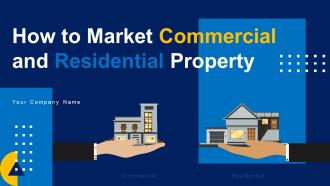 How To Market Commercial And Residential Property Powerpoint Presentation Slides MKT CD V
