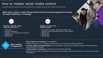 How To Master Social Media Content Company Social Strategy Guide
