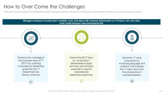 How to measure and improve the business value of it service how to over come the challenges