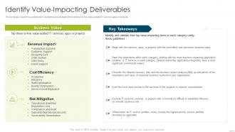 How to measure and improve the business value of it service identify value impacting deliverables