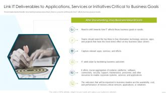 How to measure and improve the business value of it service link it deliverables to applications services