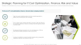How to measure and improve the business value of it service strategic planning for it cost optimization