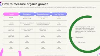 How To Measure Organic Growth Internal Sales Growth Strategy Playbook