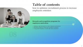 How To Optimize Recruitment Process To Increase Employees Retention Powerpoint Presentation Slides Editable Image