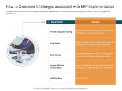 How to overcome challenges associated with erp implementation management control system mcs ppt rules