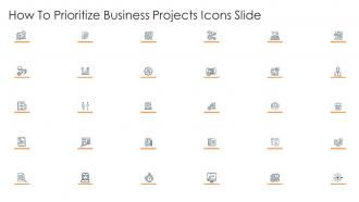 How to prioritize business projects icons slide ppt file infographic template