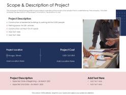 How to prioritize project activities scope and description of project location cost ppts ideas