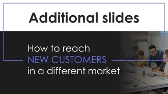 How To Reach New Customers In A Different Market Strategy CD V Pre-designed Professionally
