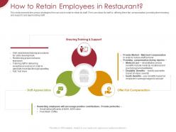 How to retain employees in restaurant ppt powerpoint presentation show inspiration