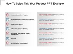 How to sales talk your product ppt example