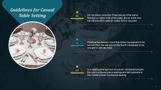 How To Set A Casual Table Training Ppt