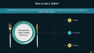How To Set A Table Training Ppt
