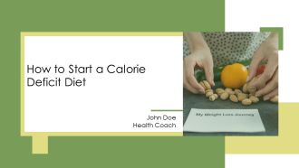 How To Start A Calorie Deficit Diet PPT Slides AT