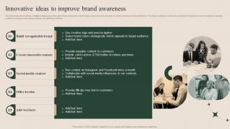 How To Successfully Conduct Market Research Innovative Ideas To Improve Brand Awareness MKT SS V