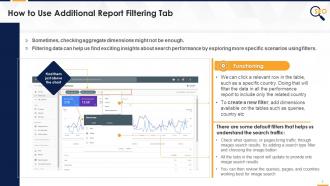 How to use additional report filter in google search console edu ppt