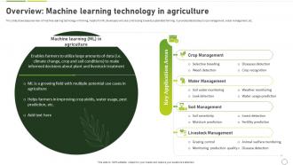 How To Use Ai In Agriculture Overview Machine Learning Technology In Agriculture AI SS
