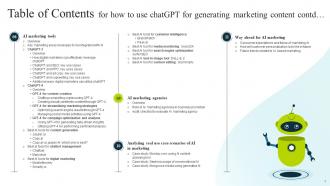 How to Use ChatGPT for Generating Marketing Content AI CD V Content Ready Compatible