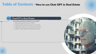 How To Use ChatGPT In Real Estate Powerpoint Presentation Slides ChatGPT CD Professional Captivating