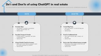 How To Use ChatGPT In Real Estate Powerpoint Presentation Slides ChatGPT CD Engaging Captivating