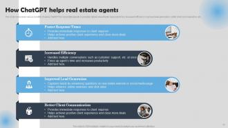 How To Use ChatGPT In Real Estate Powerpoint Presentation Slides ChatGPT CD Pre-designed Captivating