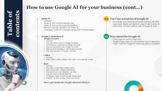 How To Use Google AI For Business Powerpoint Presentation Slides AI CD Unique Informative