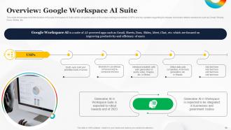How To Use Google AI For Business Powerpoint Presentation Slides AI CD Aesthatic Analytical