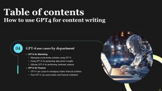 How To Use GPT4 For Content Writing ChatGPT CD V Professionally Image