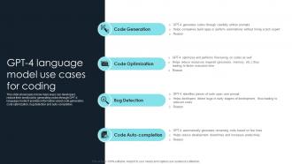 How To Use Gpt4 For Your Business Gpt 4 Language Model Use Cases For Coding ChatGPT SS V