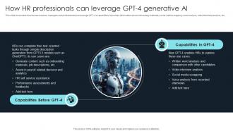 How To Use Gpt4 For Your Business How Hr Professionals Can Leverage Gpt 4 Generative Ai ChatGPT SS V