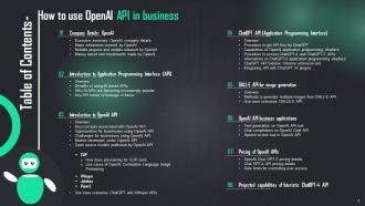 How To Use OpenAI API In Business Powerpoint Presentation Slides ChatGPT CD Aesthatic Content Ready
