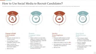 How To Use Social Media To Recruit Candidates Strategic Plan To Improve Social