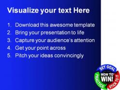 How to win business powerpoint templates and powerpoint backgrounds 0111