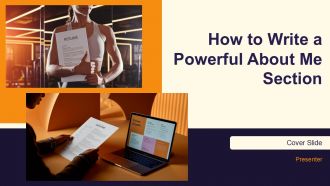 How To Write A Powerful About Me Section PPT Sample AT