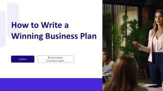 How To Write A Winning Business Plan PPT Information AT
