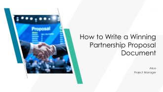 How To Write A Winning Partnership Proposal Document PPT Presentation AT