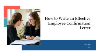 How To Write An Effective Employee Confirmation Letter PPT Sample AT
