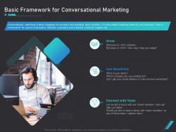 How use bots your business marketing basic framework for conversational marketing ppt styles