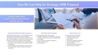 How we can help for strategic hrm proposal ppt powerpoint presentation ideas tips