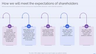 How We Will Meet The Expectations Of Shareholders Selecting The Suitable BPM Tool For Efficiently