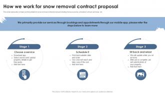 How We Work For Snow Removal Contract Proposal Ppt Powerpoint Presentation File Deck
