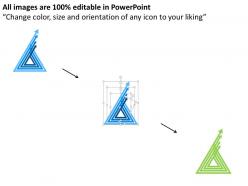 Hq four staged arrow diagram for process flow flat powerpoint design