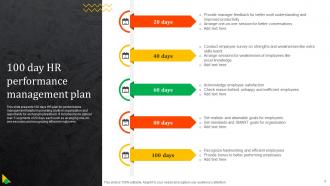 Hr 100 Day Plan Powerpoint Ppt Template Bundles Adaptable Best