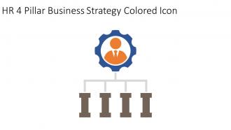 HR 4 Pillar Business Strategy Colored Icon In Powerpoint Pptx Png And Editable Eps Format