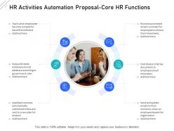 HR Activities Automation Proposal Core HR Functions Ppt Powerpoint Gallery Good