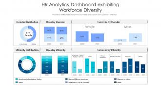 Hr analytics dashboard exhibiting workforce diversity