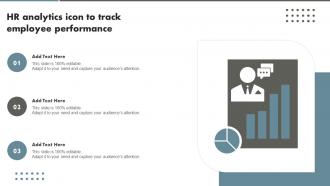 HR Analytics Icon To Track Employee Performance