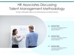 HR Associates Discussing Talent Management Methodology