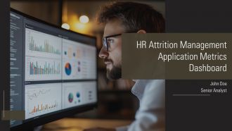 HR Attrition Management Application Metrics Dashboard PPT Guidelines AT