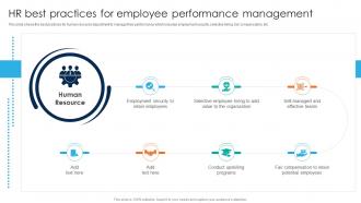 Hr Best Practices For Employee Performance Management Strategies To Improve Hr Functions