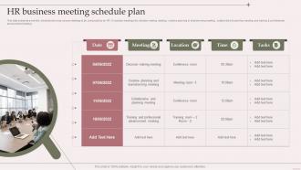 HR Business Meeting Schedule Plan